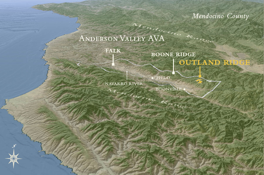 Anderson Valley AVA Map