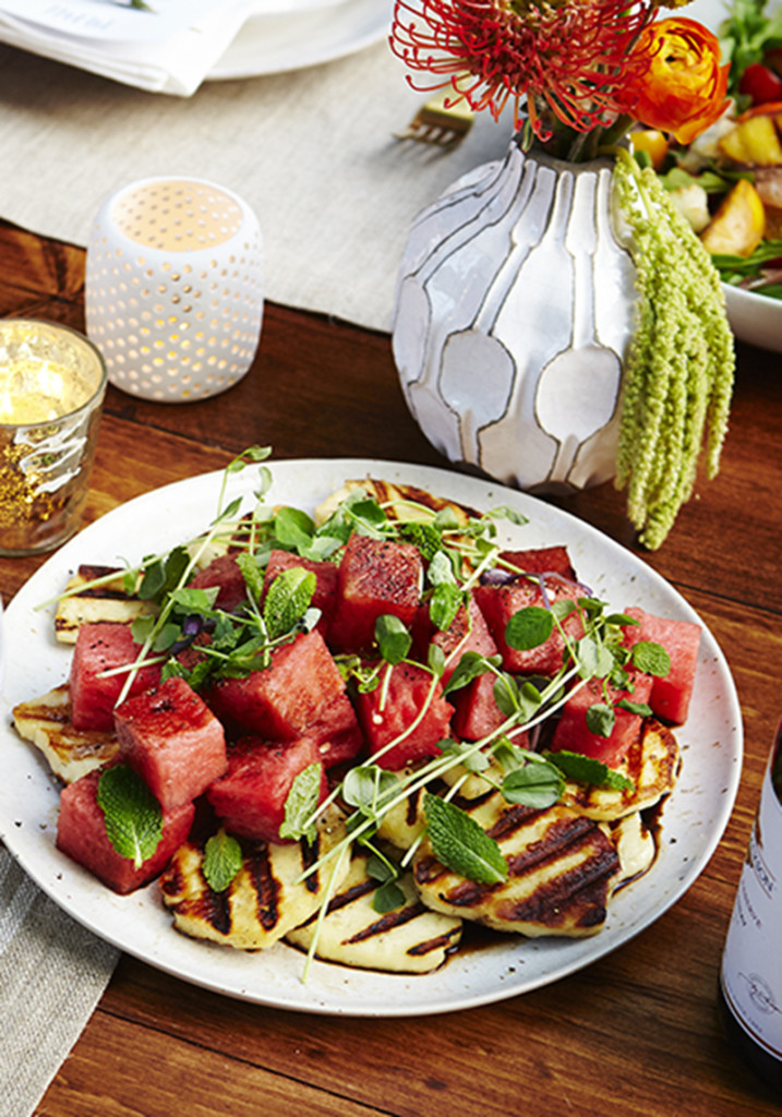 Grilled Haloumi and Watermelon Salad