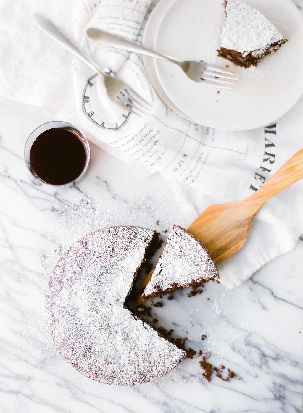 Now, what would a birthday party be without some cake?! Lucky for you, dessert is my favorite part of the celebration so we are sharing this delicious Dark Chocolate Olive Oil cake. Serve up some slices with a beautiful glass of Kendall-Jackson Merlot and you'll experience a true match made in heaven.
