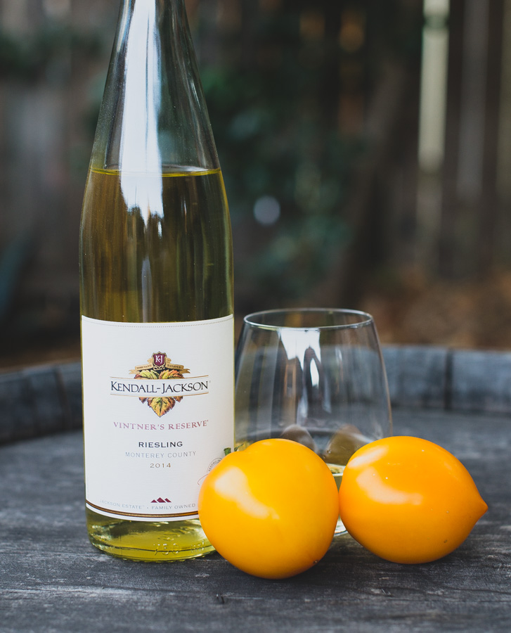 Lemony (Limmony) Tomato and Kendall-Jackson Vintner’s Reserve Riesling