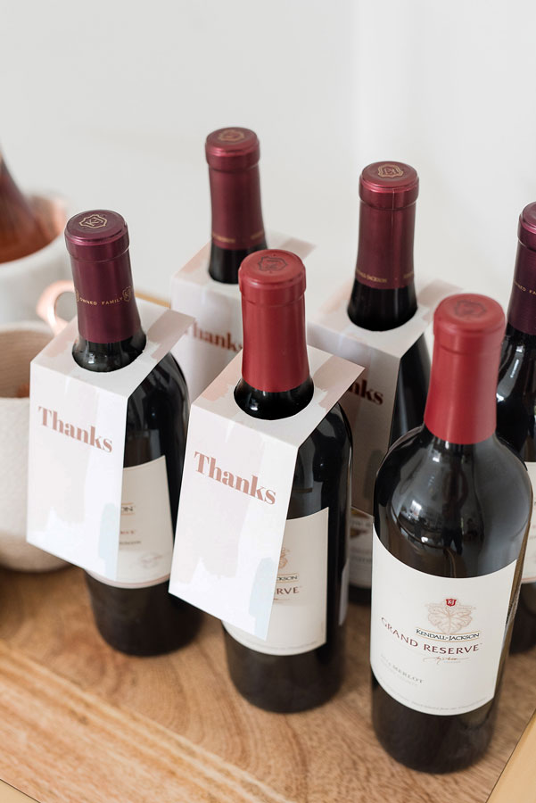 If you’re attending a Friendsgiving or Thanksgiving, and you're bringing a bottle of wine, use this printable Thanksgiving wine tag to gift your host with!
