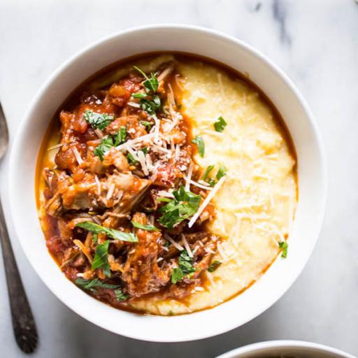 Pork Ragù and Creamy Polenta