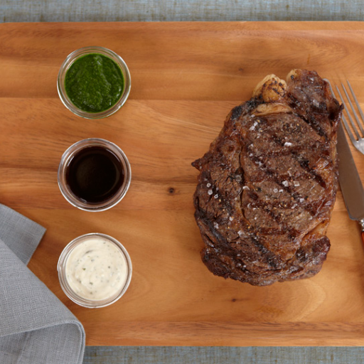 Grilled Rib-Eye with Bearnaise Mayonnaise