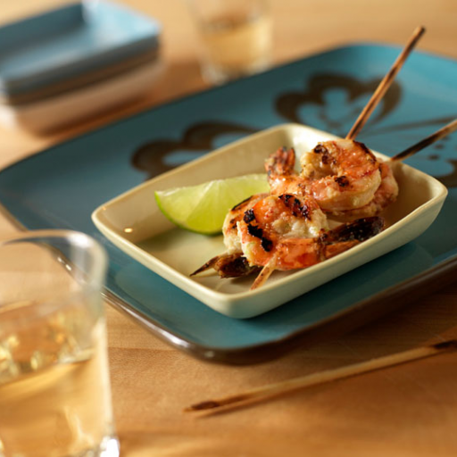 Prawn Skewers with Lime Marinade