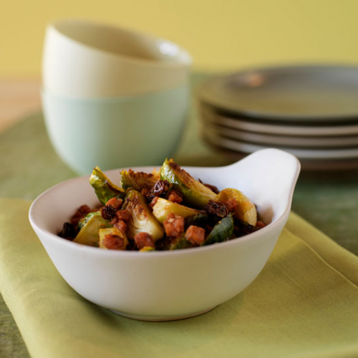 Roasted Brussels Sprouts with Chorizo