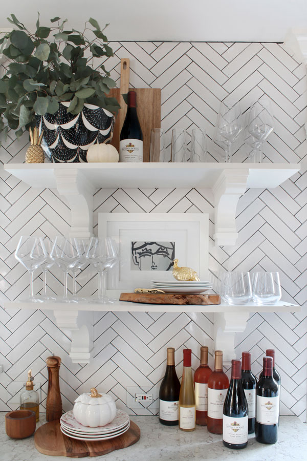 While bar carts are all the rage but not everyone has the space for one. That's why we're showing you how to create a wine bar in any space.