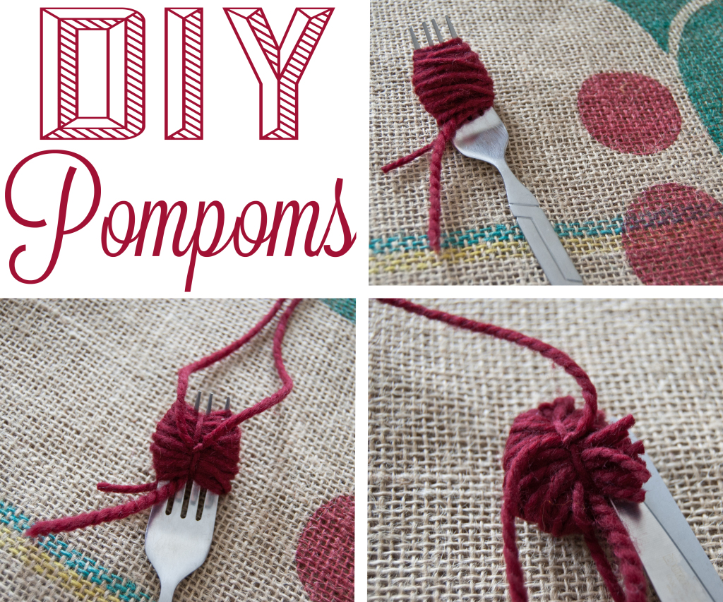 Feeling crafty? Create a couple of pompoms to spruce up those spirits.