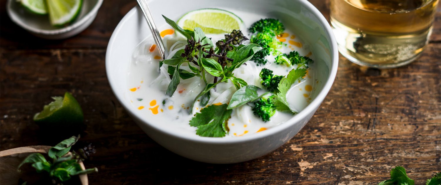 Thai Soup with La Crema wine