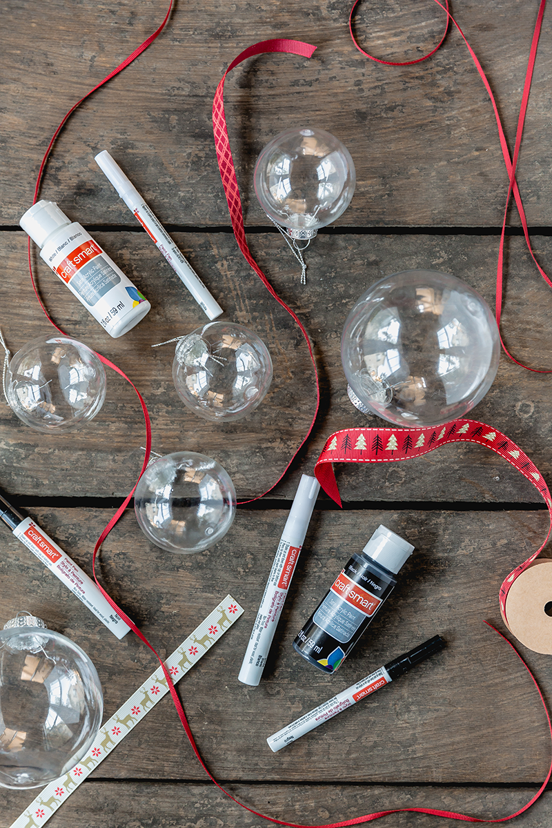 DIY Hand Painted Ornaments Supplies