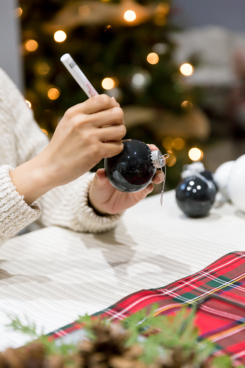 DIY Hand Painted Ornaments