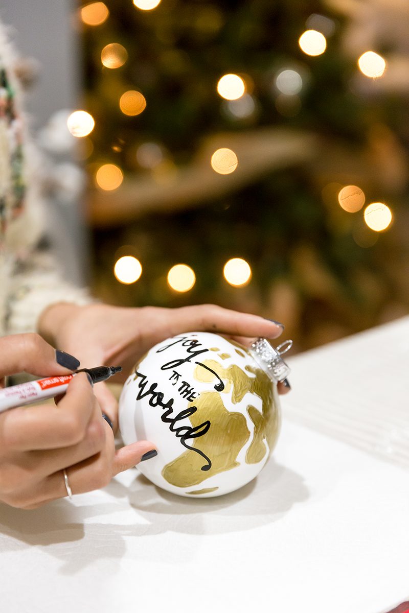 DIY Hand Painted Ornaments