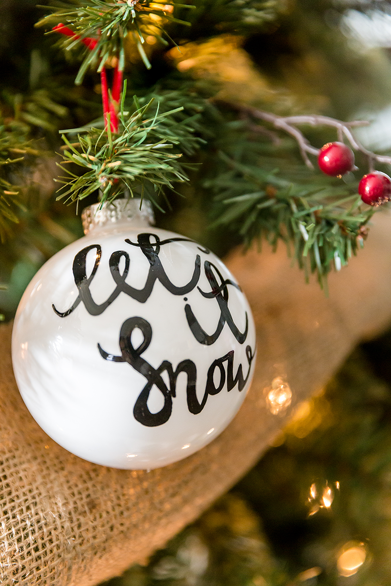 DIY Hand Painted Ornaments