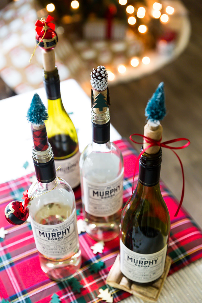 DIY Holiday Wine Stoppers