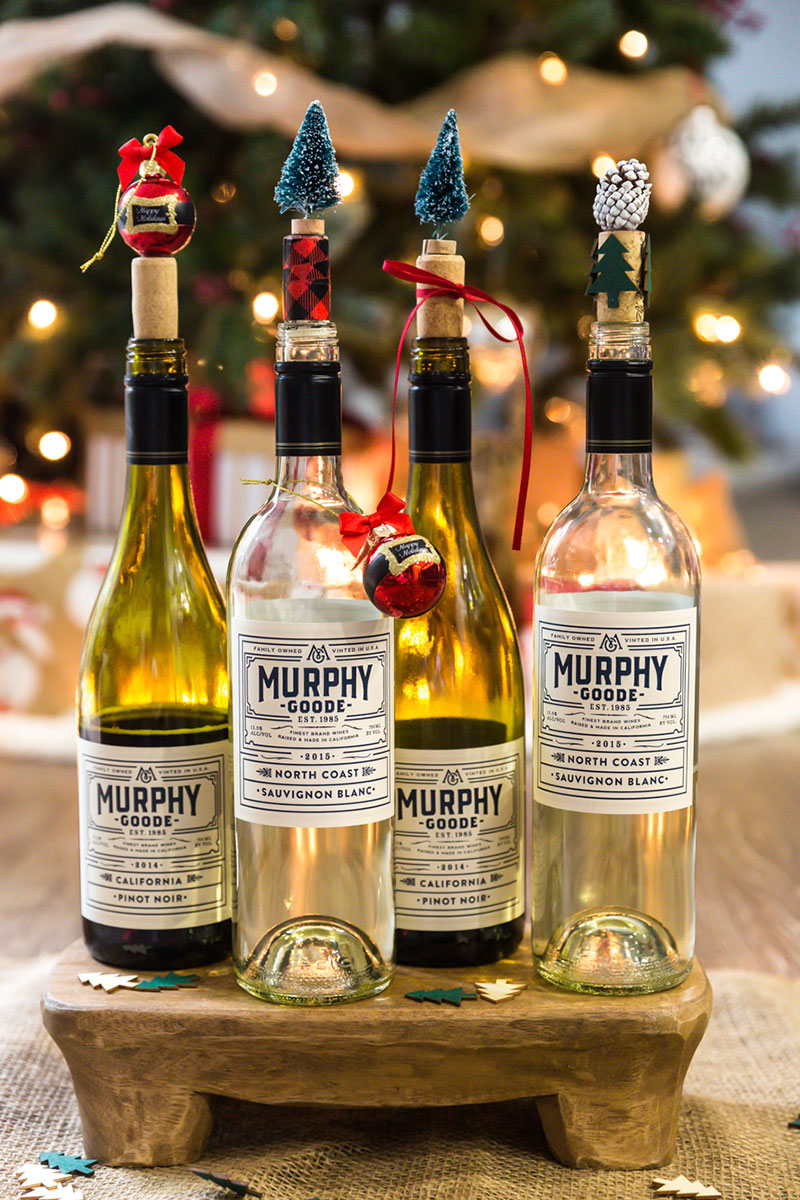 DIY Holiday Wine Stoppers