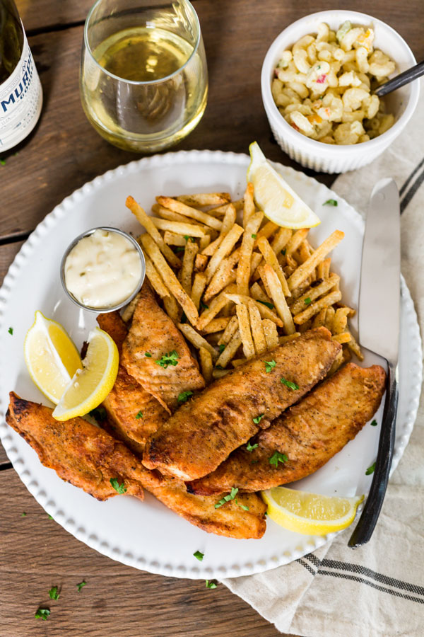 Keeping with the traditions of fall, serve up your own Friday fish fry complete with seasoned fries, macaroni salad and a glass of Murphy-Goode Chardonnay. 