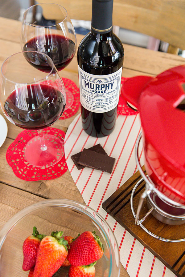 Celebrate Valentine’s Day the way you really want, smothered in dark chocolate fondue while sipping Merlot and embraced by the one you love. 