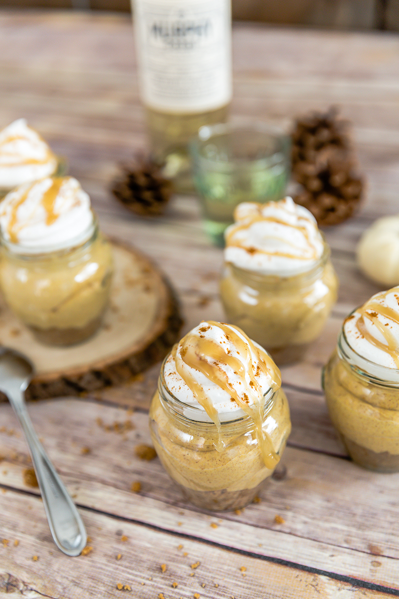 No-Bake Mini Pumpkin Pie Cheeseckaes